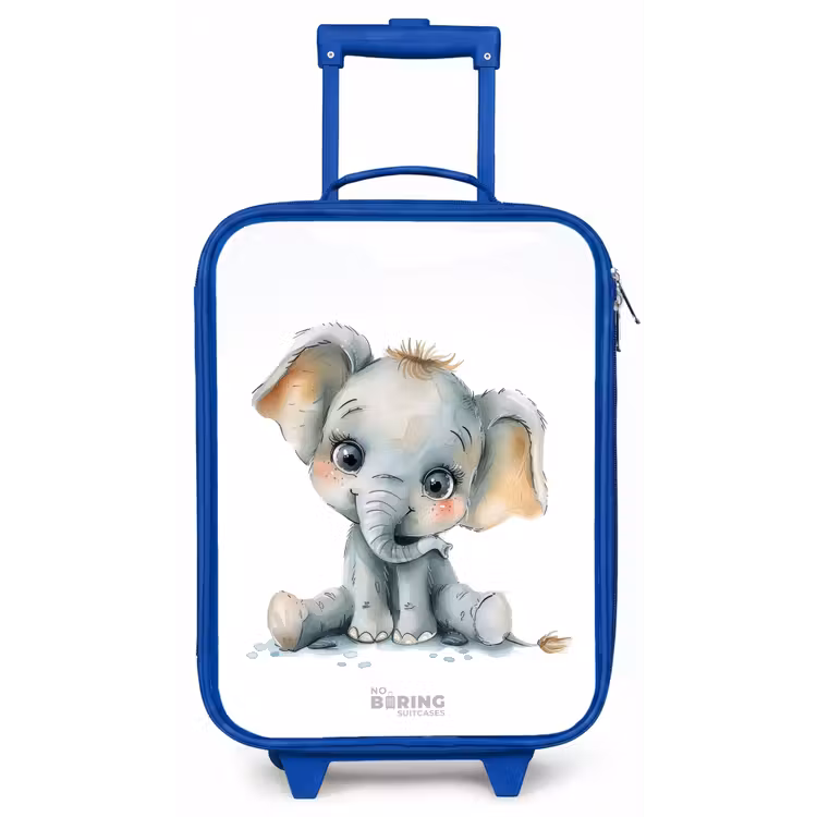 Kinderkoffer - Blauw - Baby olifant — 1