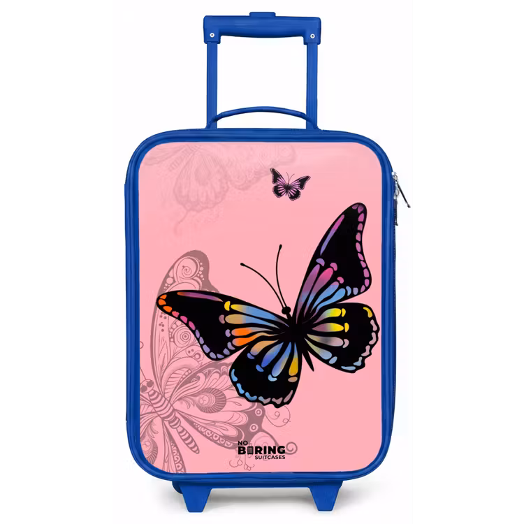 Kinderkoffer - Blauw - Bubblegum butterfly — 1