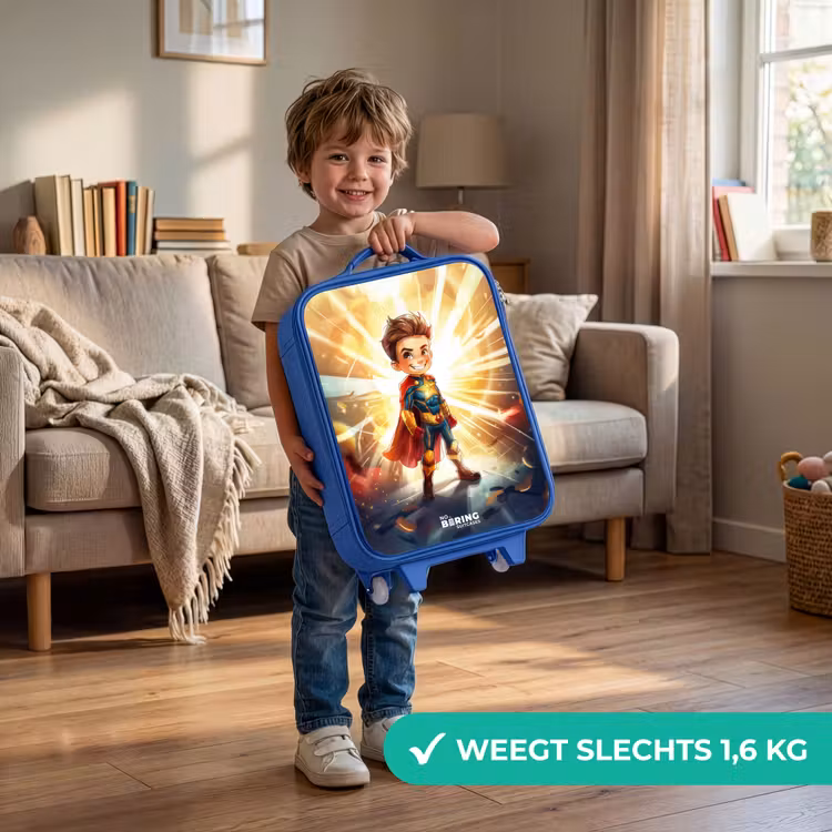 Kinderkoffer - Blauw - Gerard goldstar — 2