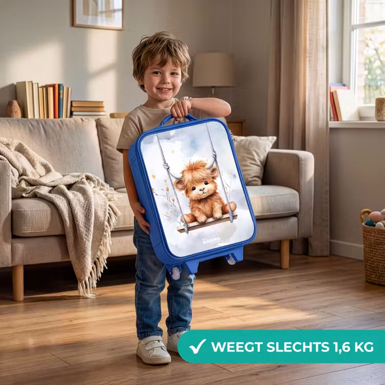 Kinderkoffer - Blauw - Hennie hooglander — 2
