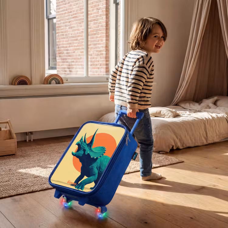 Kinderkoffer - Blauw - Hoornkrijger in de zon — 3