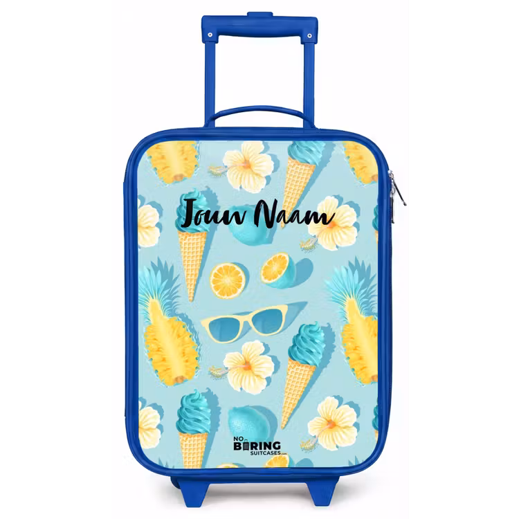 Kinderkoffer - Blauw - Ibiza icecream — 1
