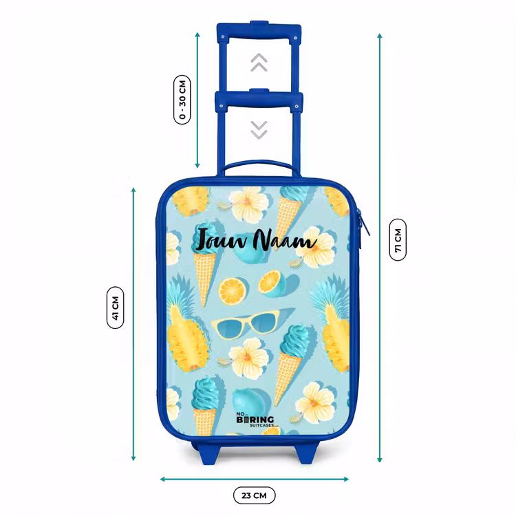 Kinderkoffer - Blauw - Ibiza icecream — 6