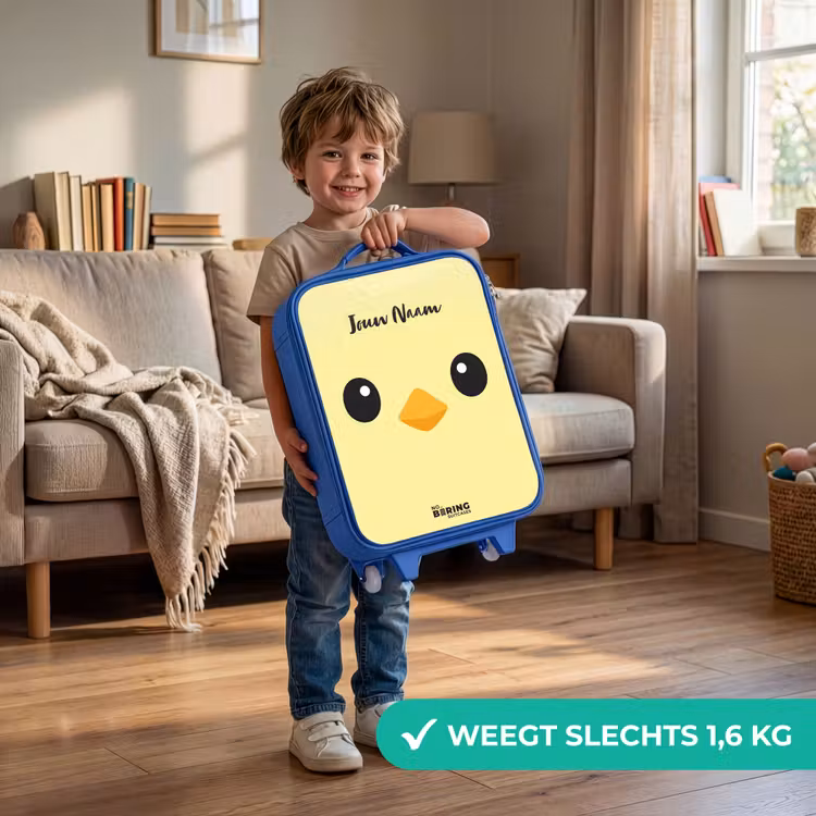 Kinderkoffer - Blauw - Kawai - Kuiken - Geel — 2