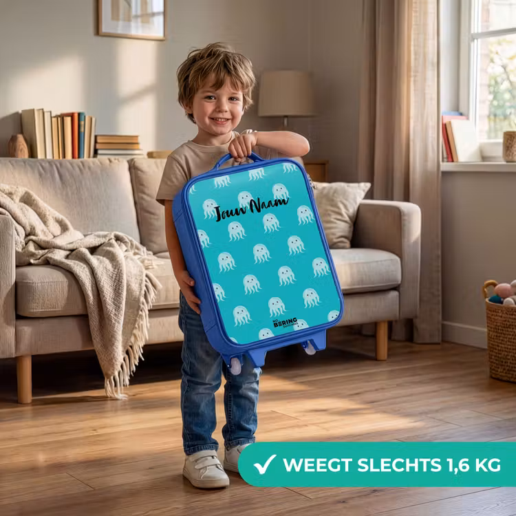 Kinderkoffer - Blauw - Kekke kwalletjes — 2