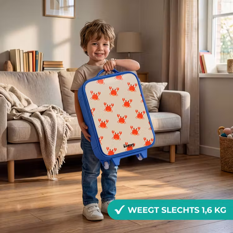 Kinderkoffer - Blauw - Krabbenkwestie — 2