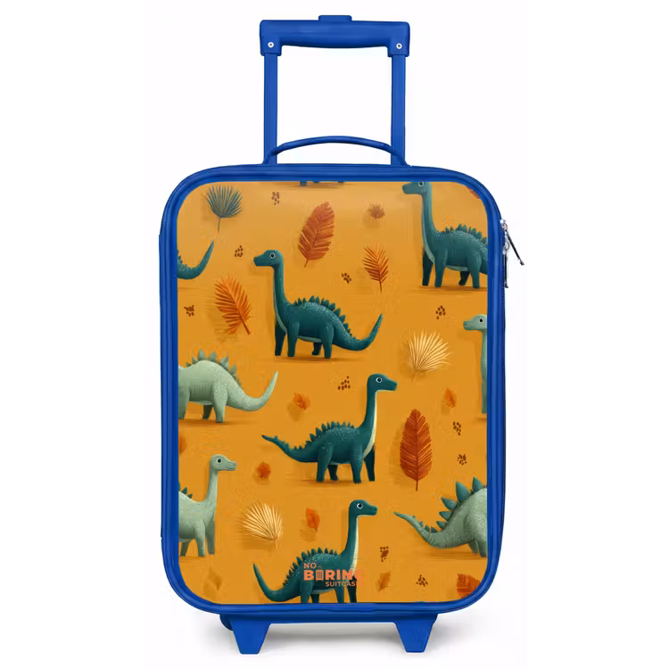 Kinderkoffer - Blauw - Lange nekken in herfstlandschap — 1