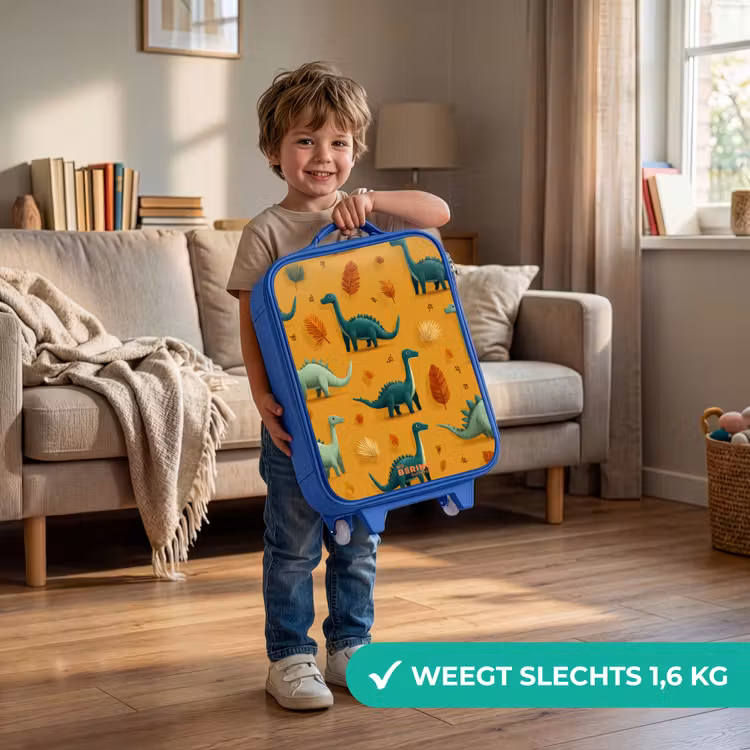 Kinderkoffer - Blauw - Lange nekken in herfstlandschap — 2