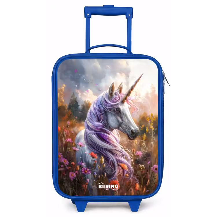 Kinderkoffer - Blauw - Lavendel lentehoorn — 1