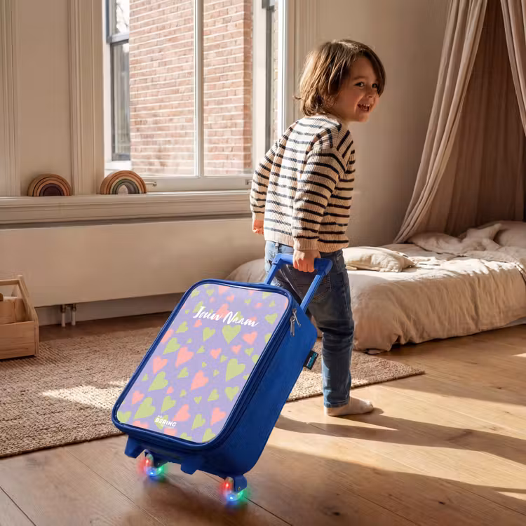 Kinderkoffer - Blauw - Lovely lila — 3