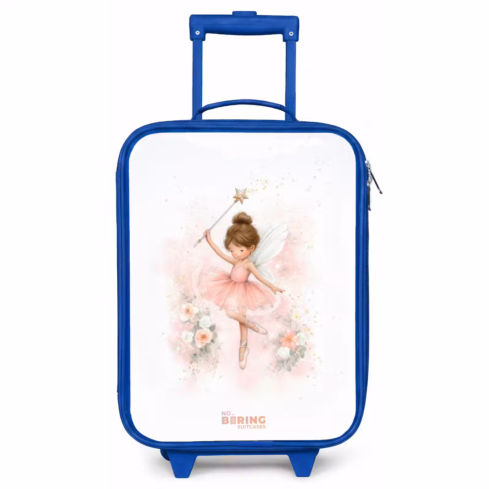 Kinderkoffer - Blauw - Ballerina fee in roze — 1
