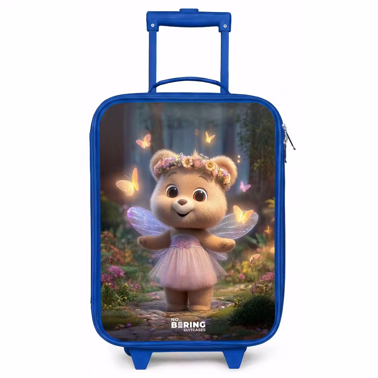 Kinderkoffer - Blauw - Beer - Vlinders - Bos - Fairy — 1