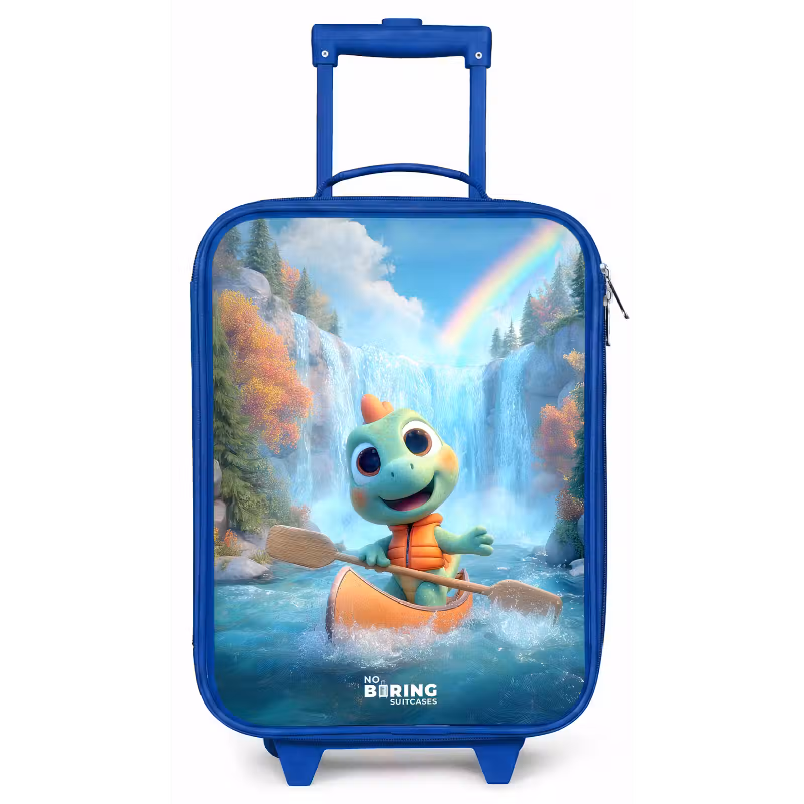 Kinderkoffer - Blauw - Dino - Natuur - Waterval — 1