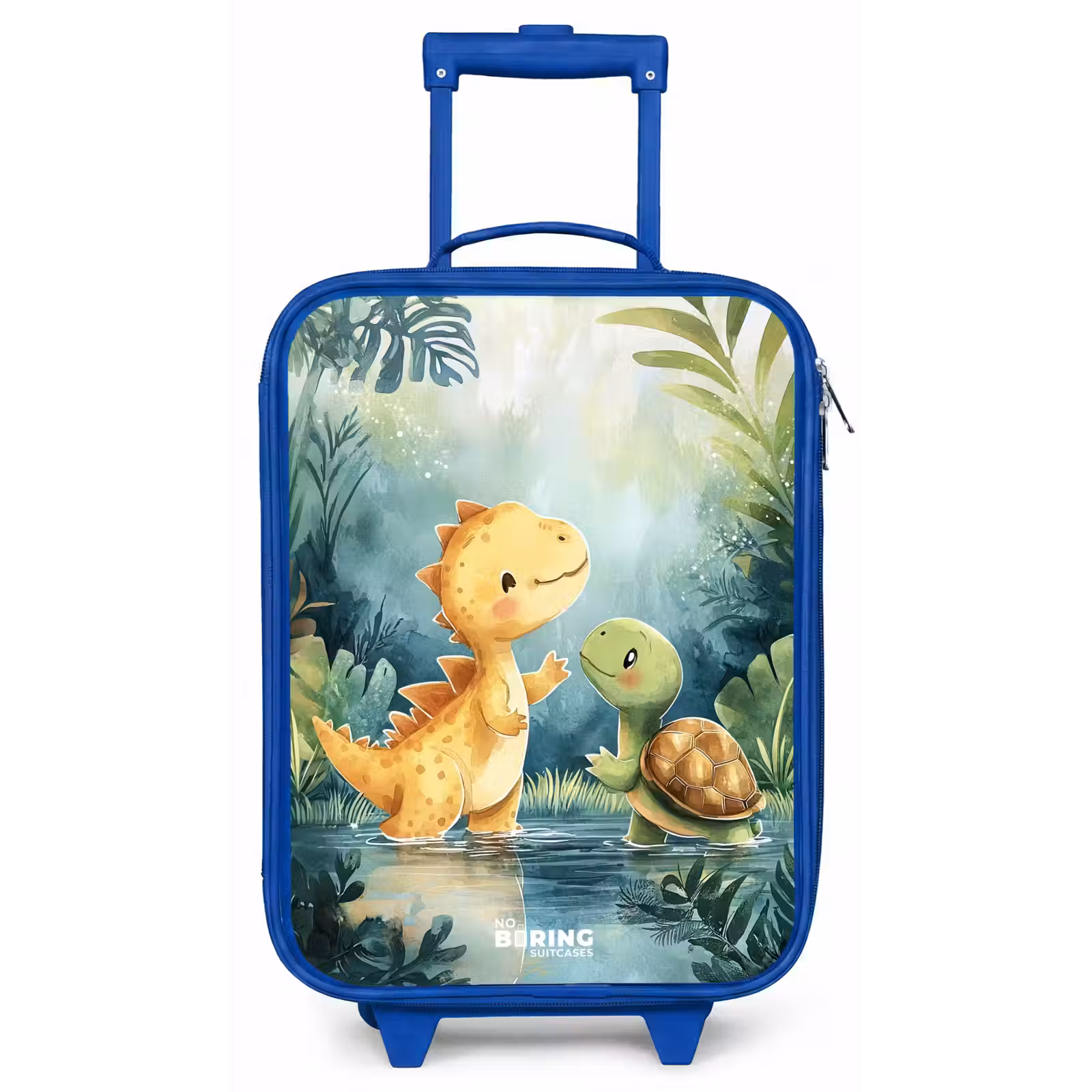 Kinderkoffer - Blauw - Dino - Schildpad - Jungle — 1
