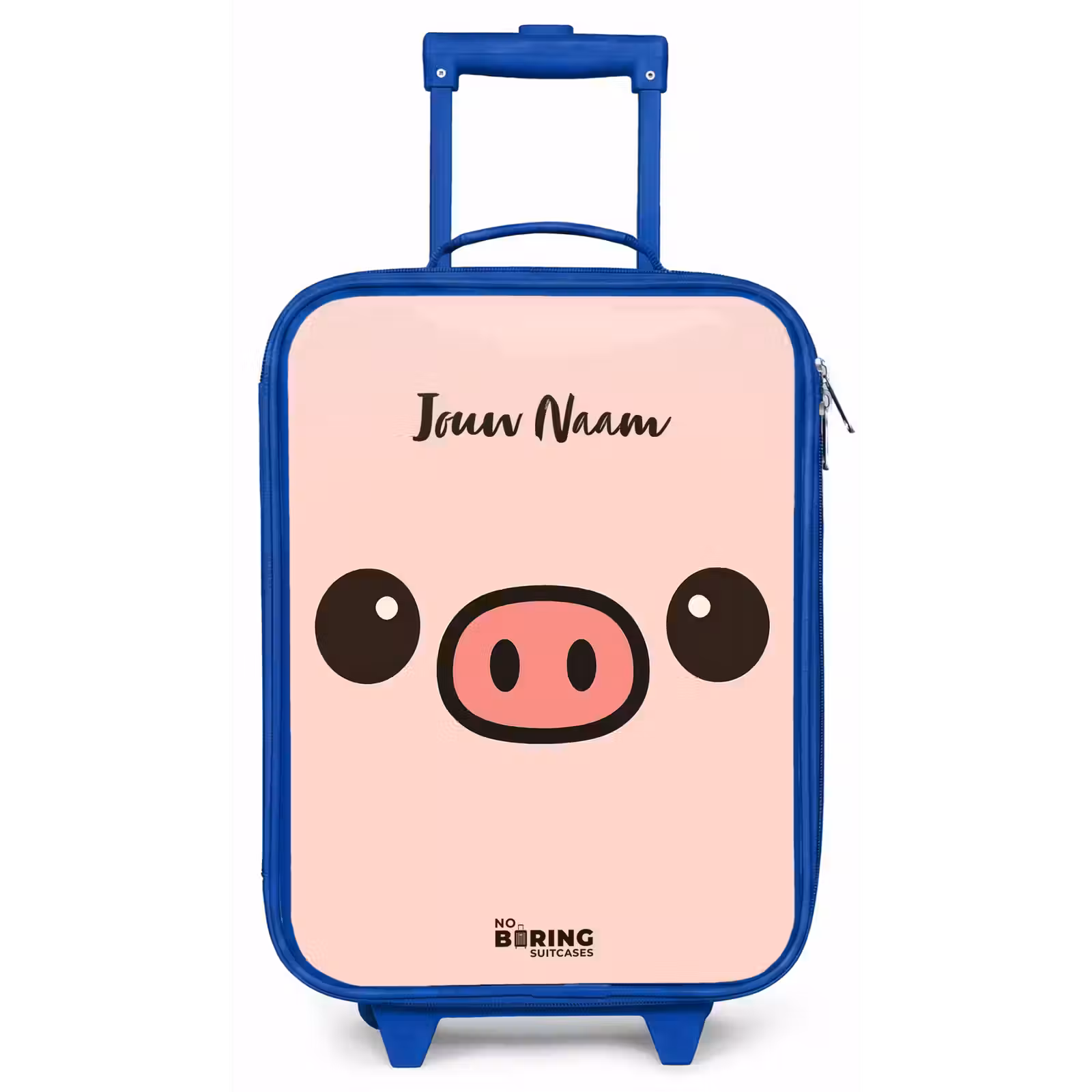 Kinderkoffer - Blauw - Kawai - Varken - Roze — 1