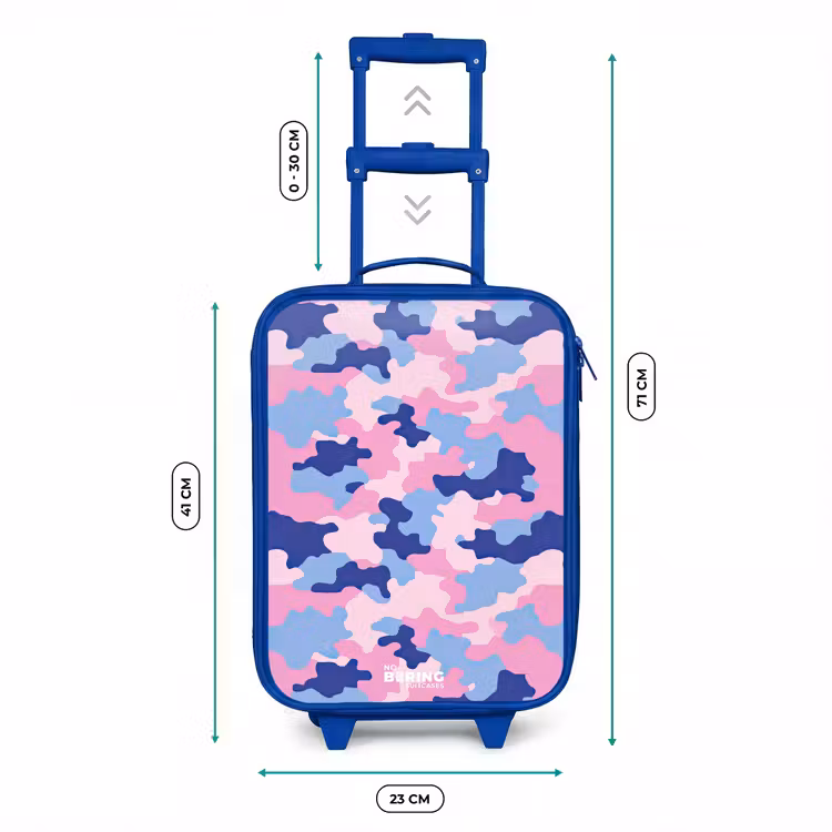 Kinderkoffer - Blauw - Camouflage - Roze - Blauw — 6