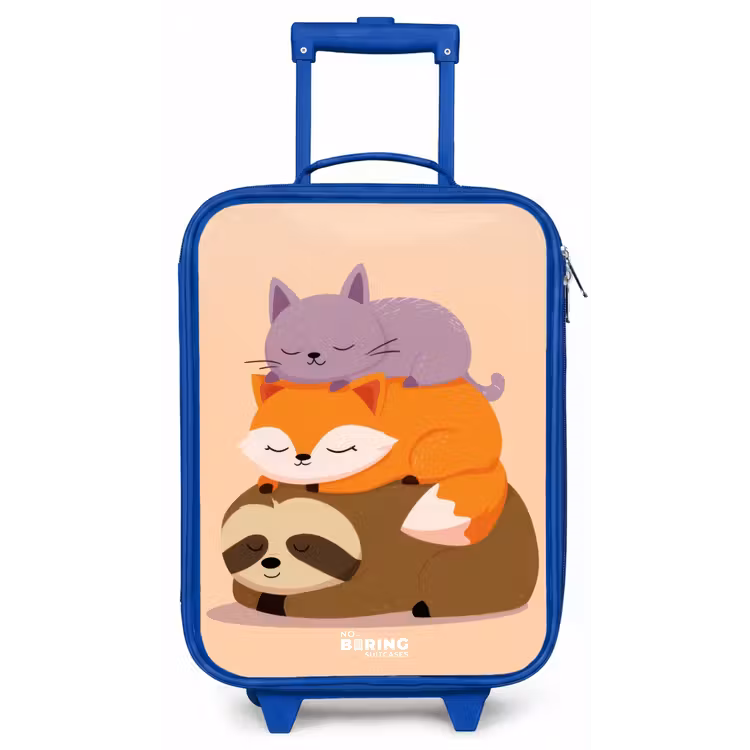 Kinderkoffer - Blauw - Dieren - Slapen - Samen — 1