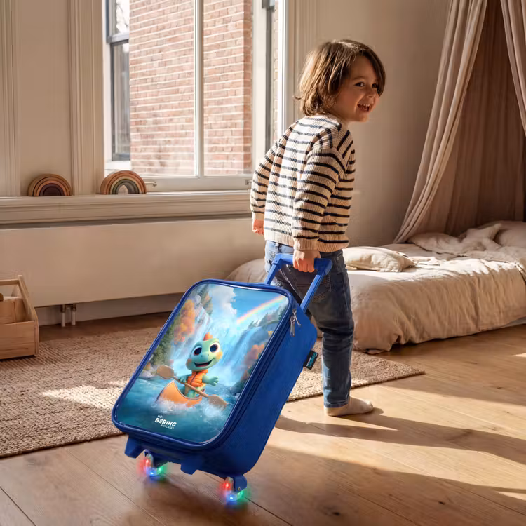 Kinderkoffer - Blauw - Dino - Natuur - Waterval — 3