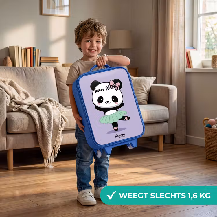 Kinderkoffer - Blauw - Kawai - Ballet - Panda — 2