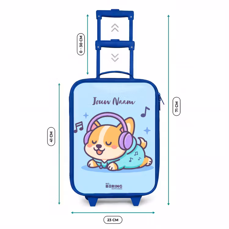 Kinderkoffer - Blauw - Kawai - Hond - Muziek — 6