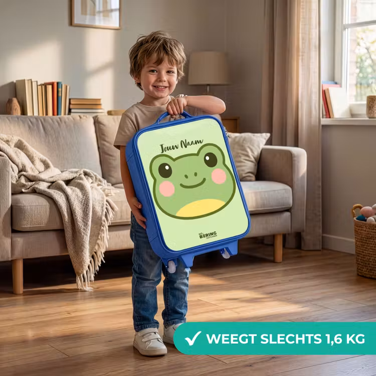 Kinderkoffer - Blauw - Kawai - Kikker - Groen — 2