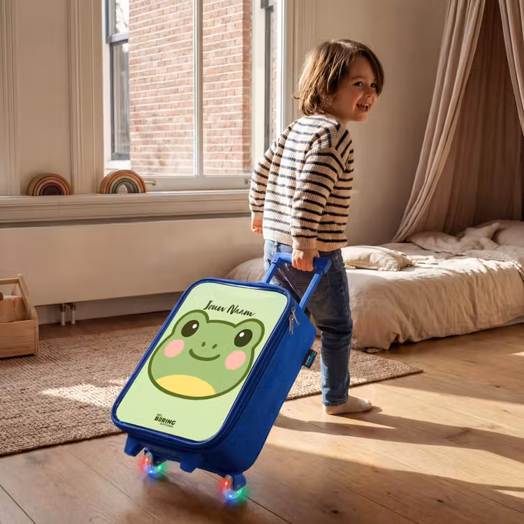 Kinderkoffer - Blauw - Kawai - Kikker - Groen — 3