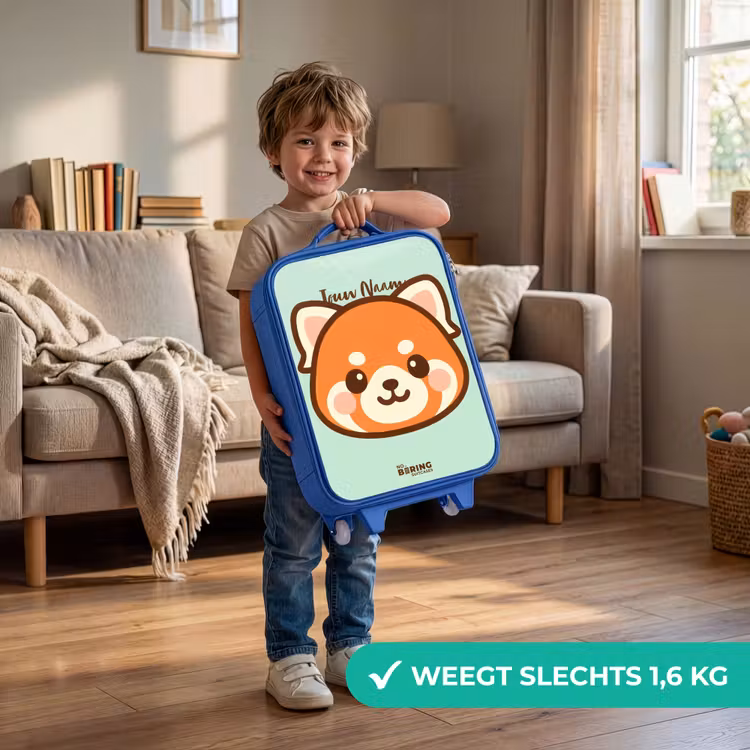 Kinderkoffer - Blauw - Kawai - Rode panda - Groen — 2