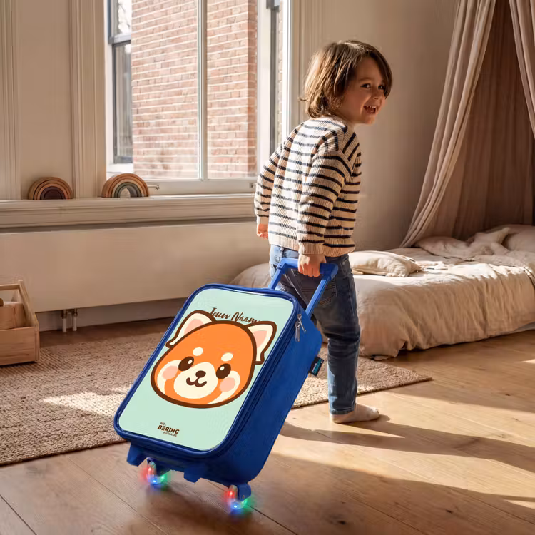 Kinderkoffer - Blauw - Kawai - Rode panda - Groen — 3