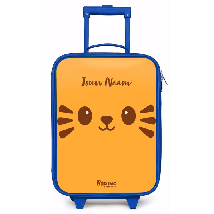 Kinderkoffer - Blauw - Kawai - Tijger - Oranje — 1