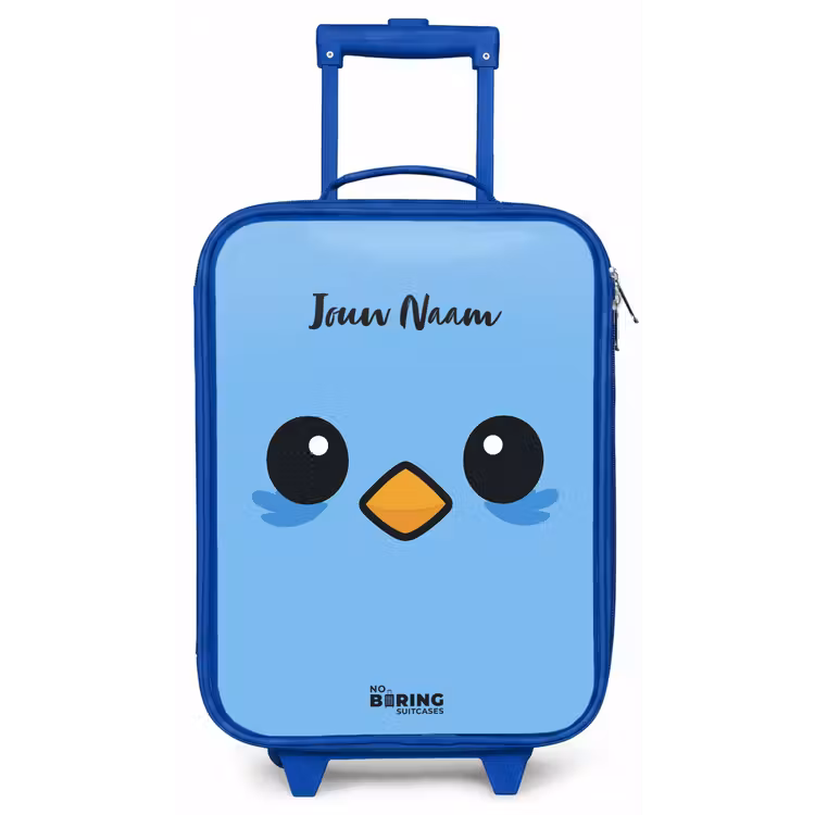 Kinderkoffer - Blauw - Kawai - Vogel - Blauw — 1