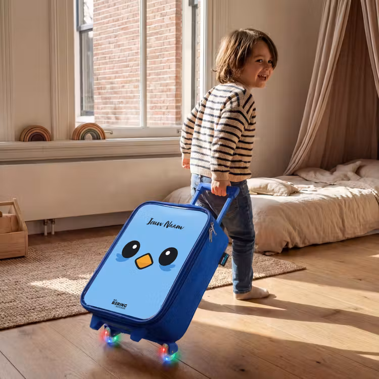 Kinderkoffer - Blauw - Kawai - Vogel - Blauw — 3