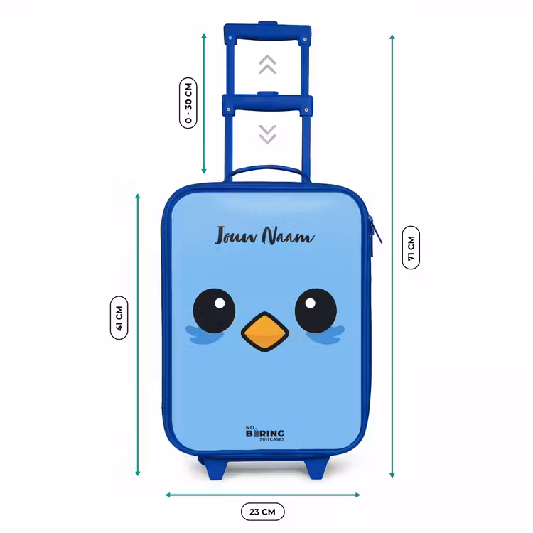 Kinderkoffer - Blauw - Kawai - Vogel - Blauw — 6