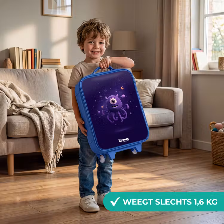 Kinderkoffer - Blauw - Kosmisch tentakelmonster — 2