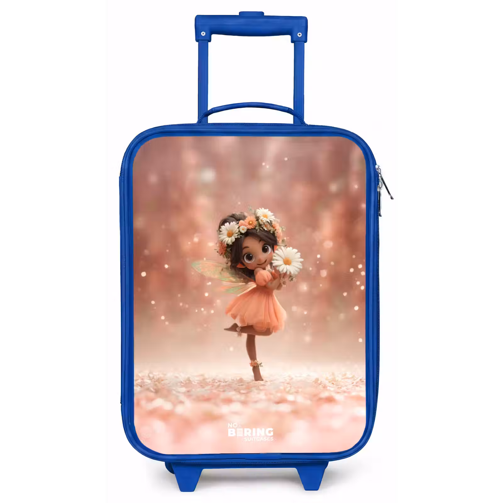 Kinderkoffer - Blauw - Fee met madeliefjes — 1