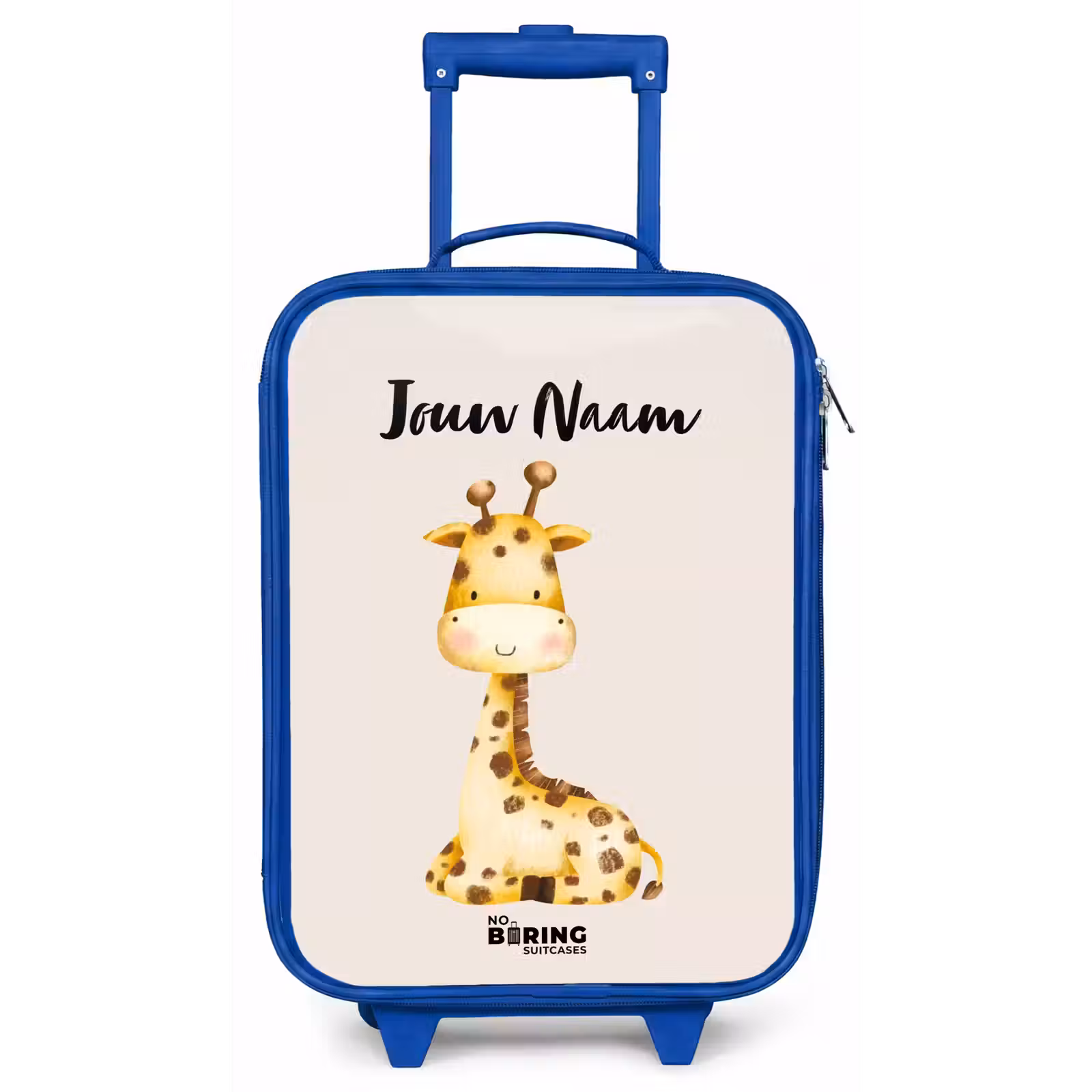 Kinderkoffer met naam - Blauw - Gigi Giraffe — 1