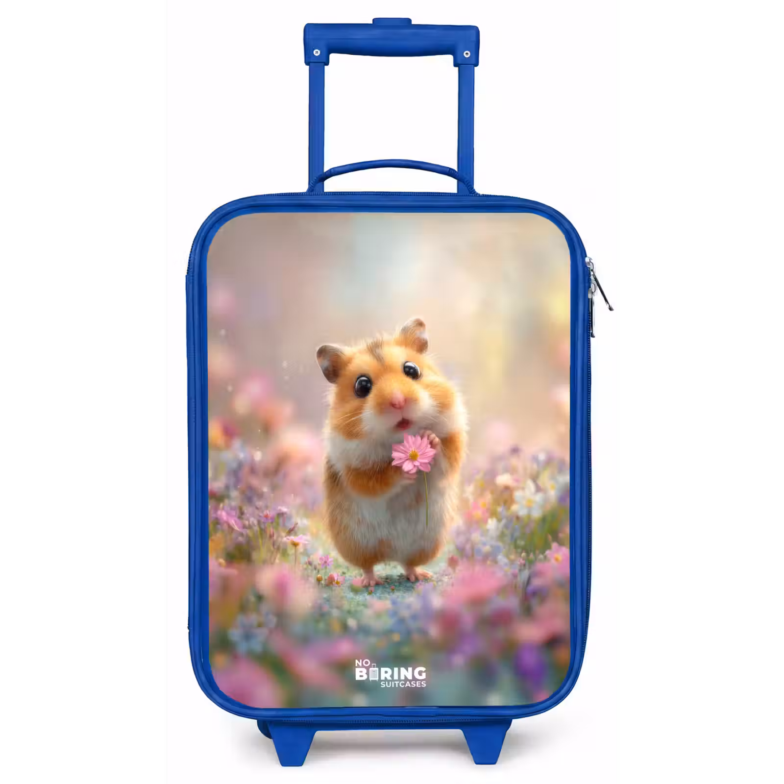 Kinderkoffer - Blauw - Hamster - Bloem - Natuur - Dier — 1
