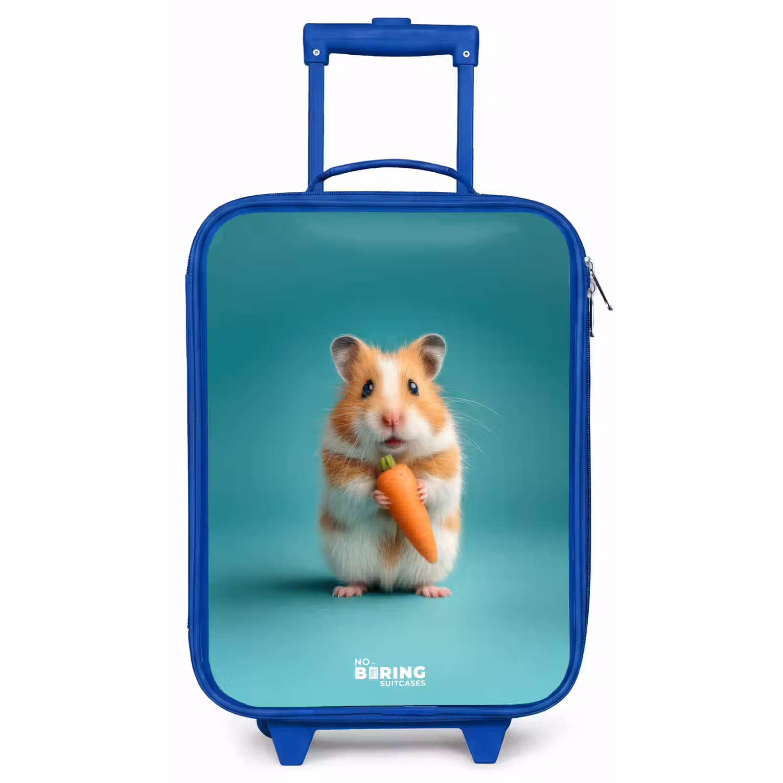 Kinderkoffer - Blauw - Hamster - Wortel - Dier — 1
