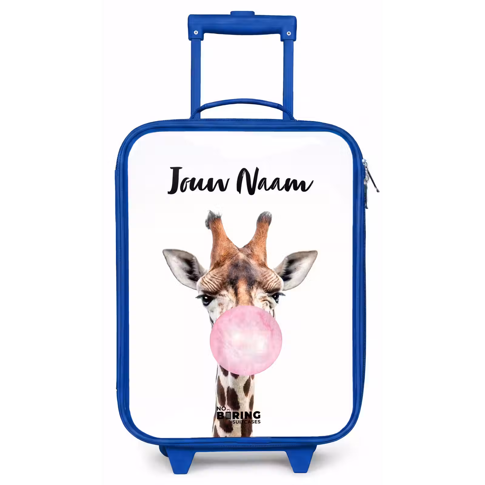 Kinderkoffer met naam - Blauw - Kauwende Kobus — 1