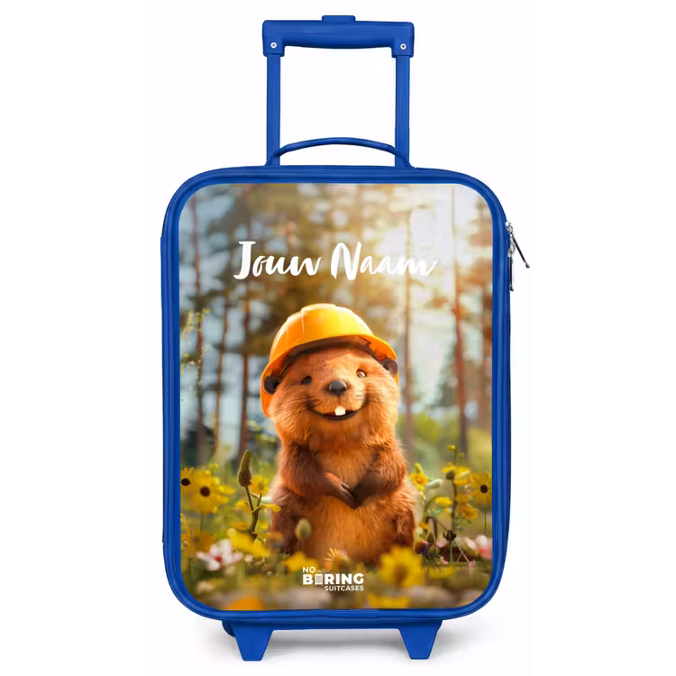 Kinderkoffer met naam - Blauw - Benno Bloembouwer — 1
