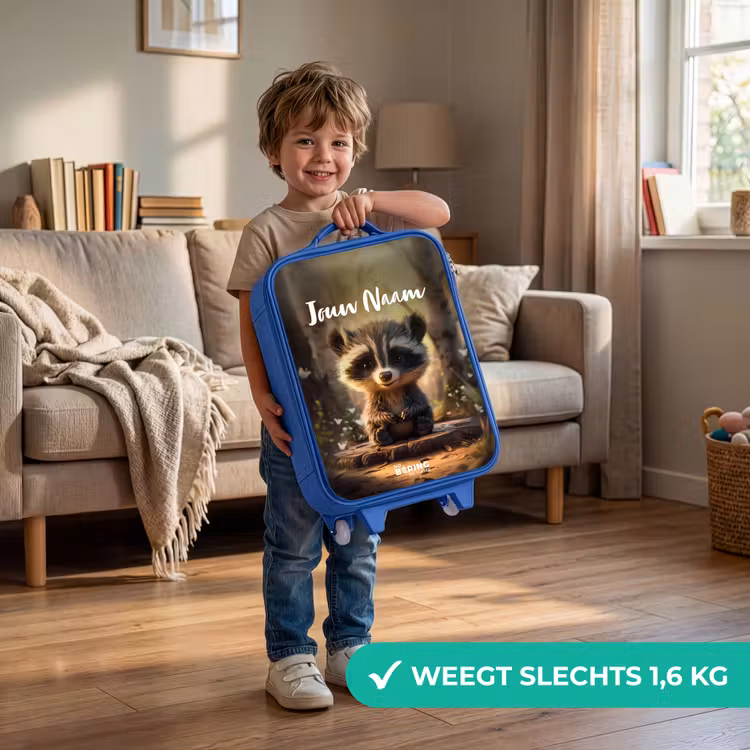 Kinderkoffer met naam - Blauw - Bobby Bosboom — 2