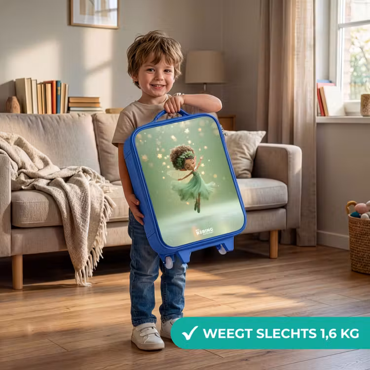 Kinderkoffer - Blauw - Dansende fee in groen licht — 2