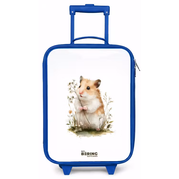 Kinderkoffer - Blauw - Dier - Natuur - Hamster — 1