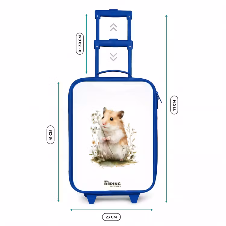 Kinderkoffer - Blauw - Dier - Natuur - Hamster — 6