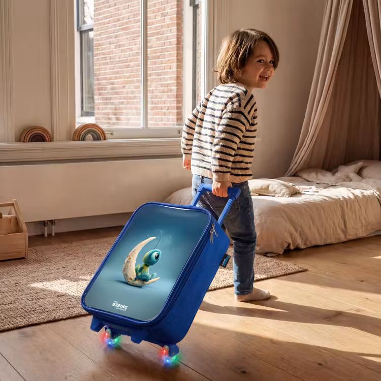 Kinderkoffer - Blauw - Dromerig Wezentje op de Maan — 3