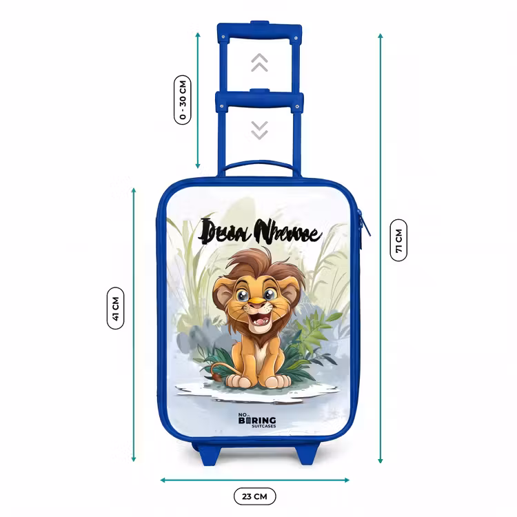 Kinderkoffer met naam - Blauw - Guusje giraf — 6