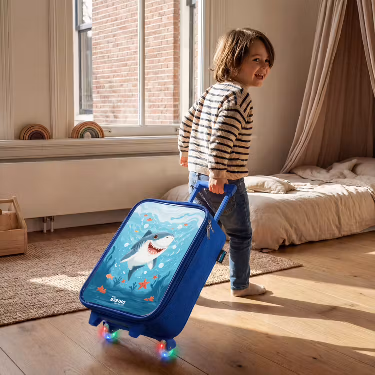 Kinderkoffer - Blauw - Haai - Water - Zee — 3