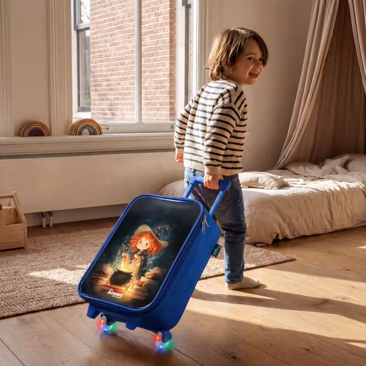 Kinderkoffer - Blauw - Heks met Sprankelende Toverdrank — 3