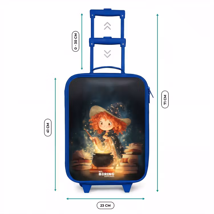 Kinderkoffer - Blauw - Heks met Sprankelende Toverdrank — 6