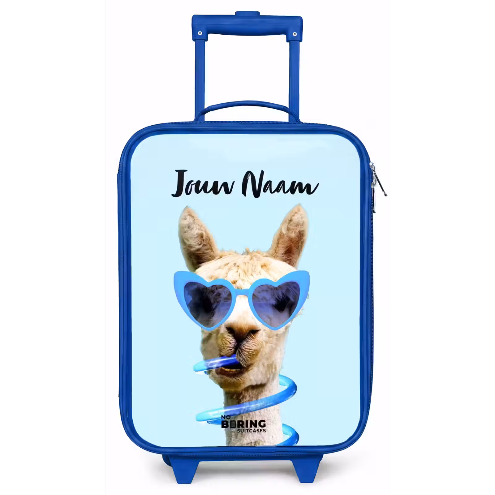 Kinderkoffer met naam - Blauw - Allard Alpaca — 1