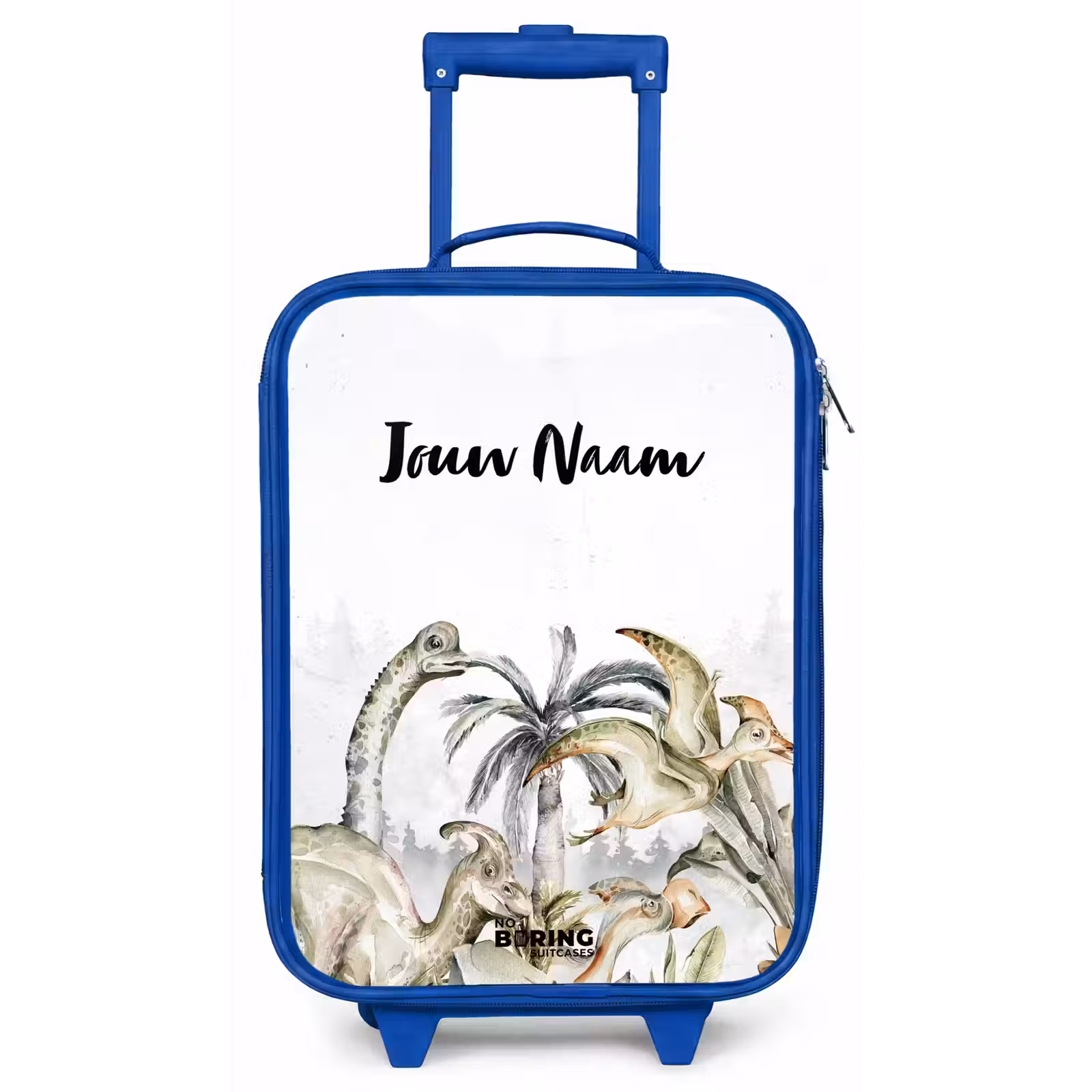 Kinderkoffer met naam - Blauw - Dino Jungle — 1